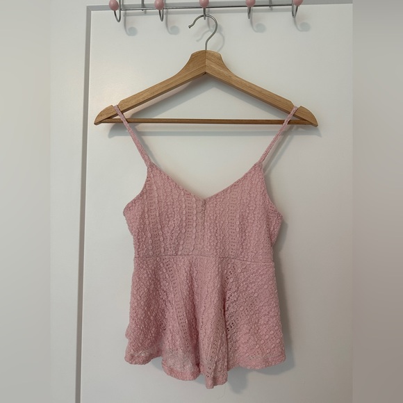 Garage baby pink peplum top - Picture 2 of 5